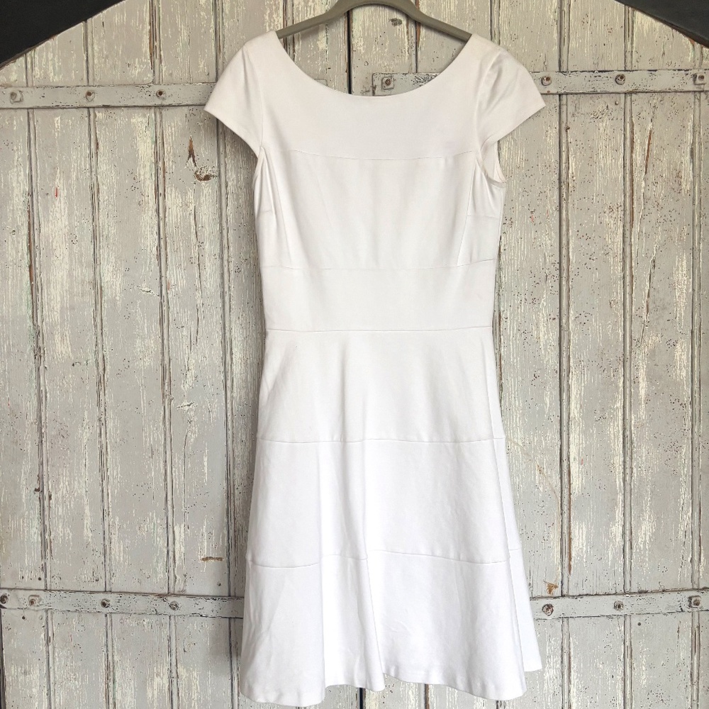 Banana Republic White Skater Dress Size 6